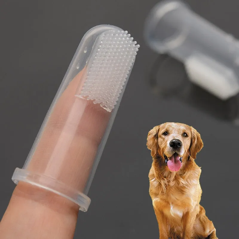 1 piece Rubber Pet Finger Toothbrush