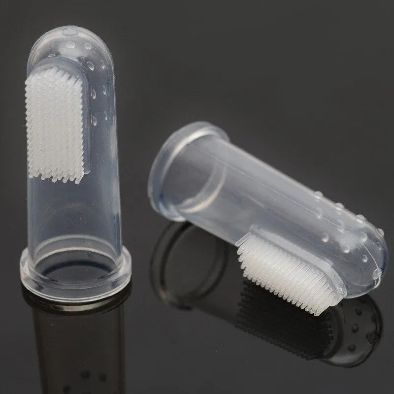 1 piece Rubber Pet Finger Toothbrush