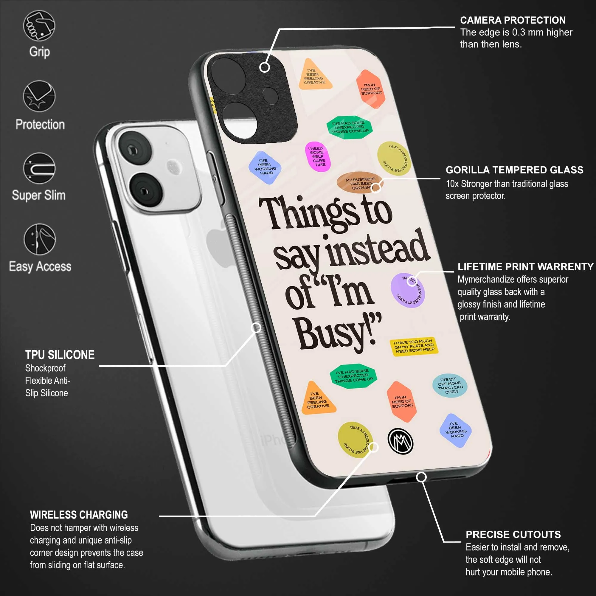 10 Things To Say Phone Case for IPhone 11 Pro Max | Glass Case