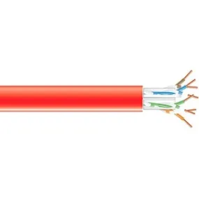 1000Ft Cat6A 650Mhz Solid Bulk,Cable Utp Cmp Red