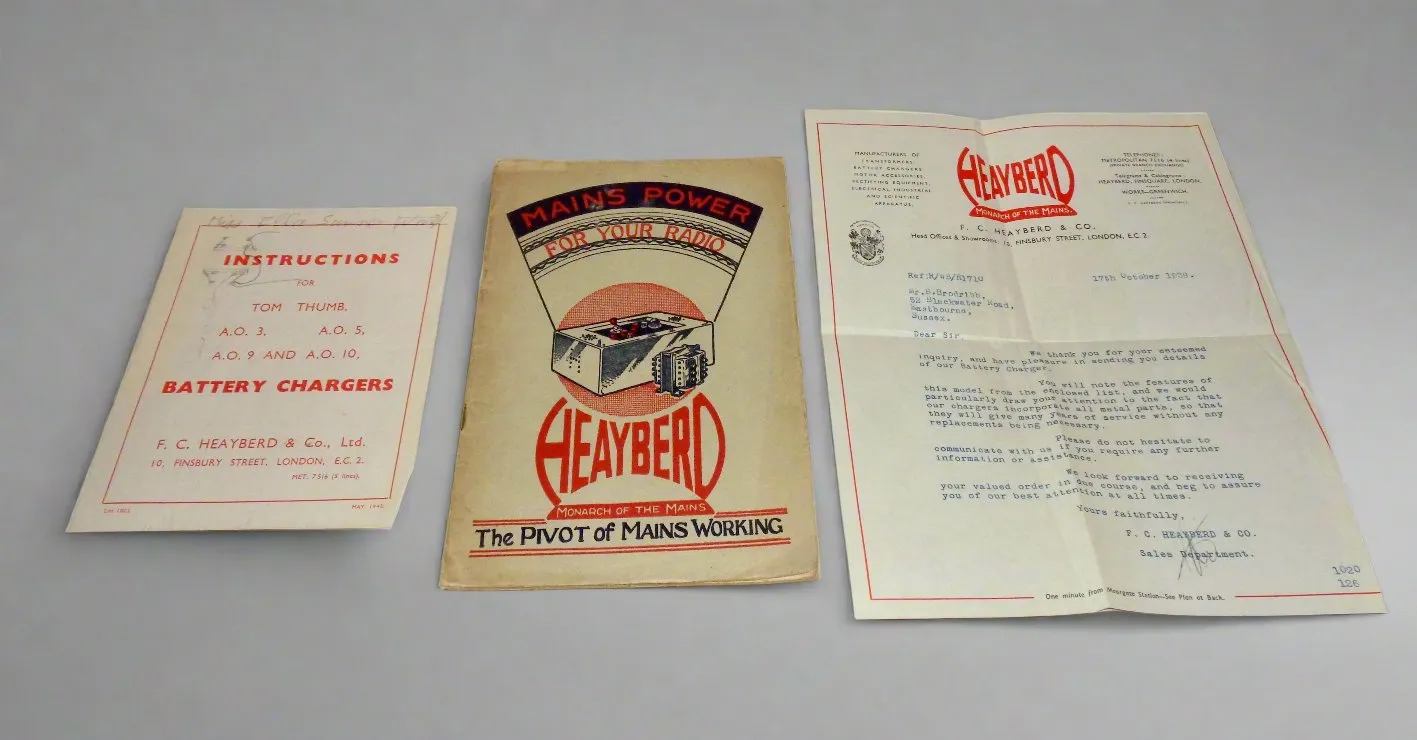 1933 Heayberd Radio Mains Equipment Catalogue