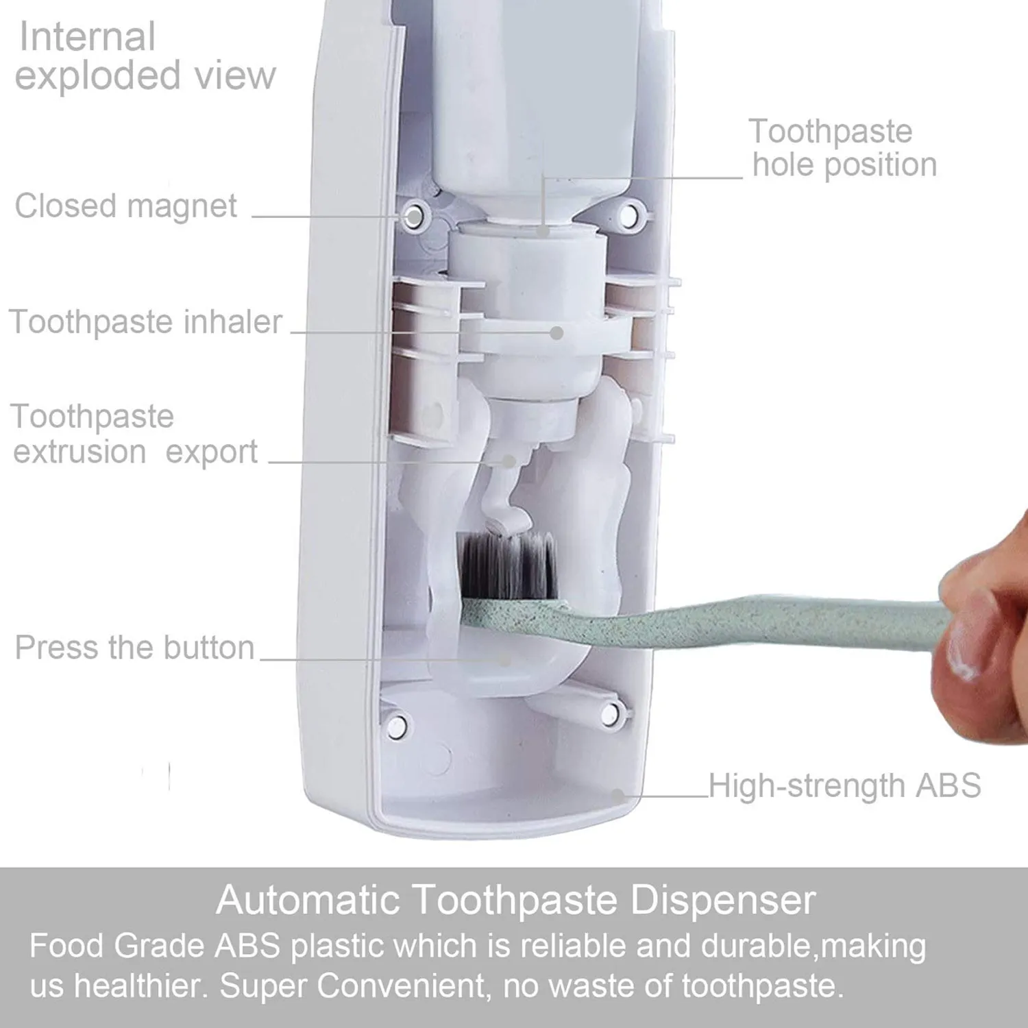 2416W Toothpaste Dispenser Used For Pulling Out Toothpaste While Brushing.