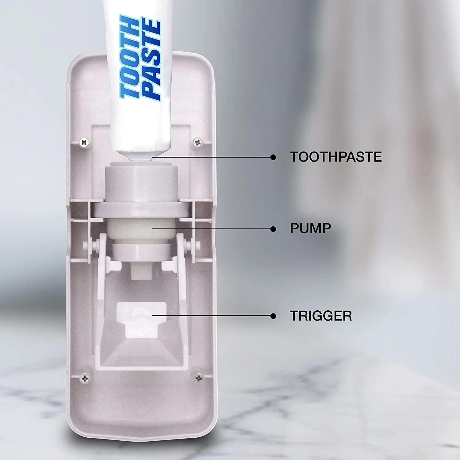 2416W Toothpaste Dispenser Used For Pulling Out Toothpaste While Brushing.