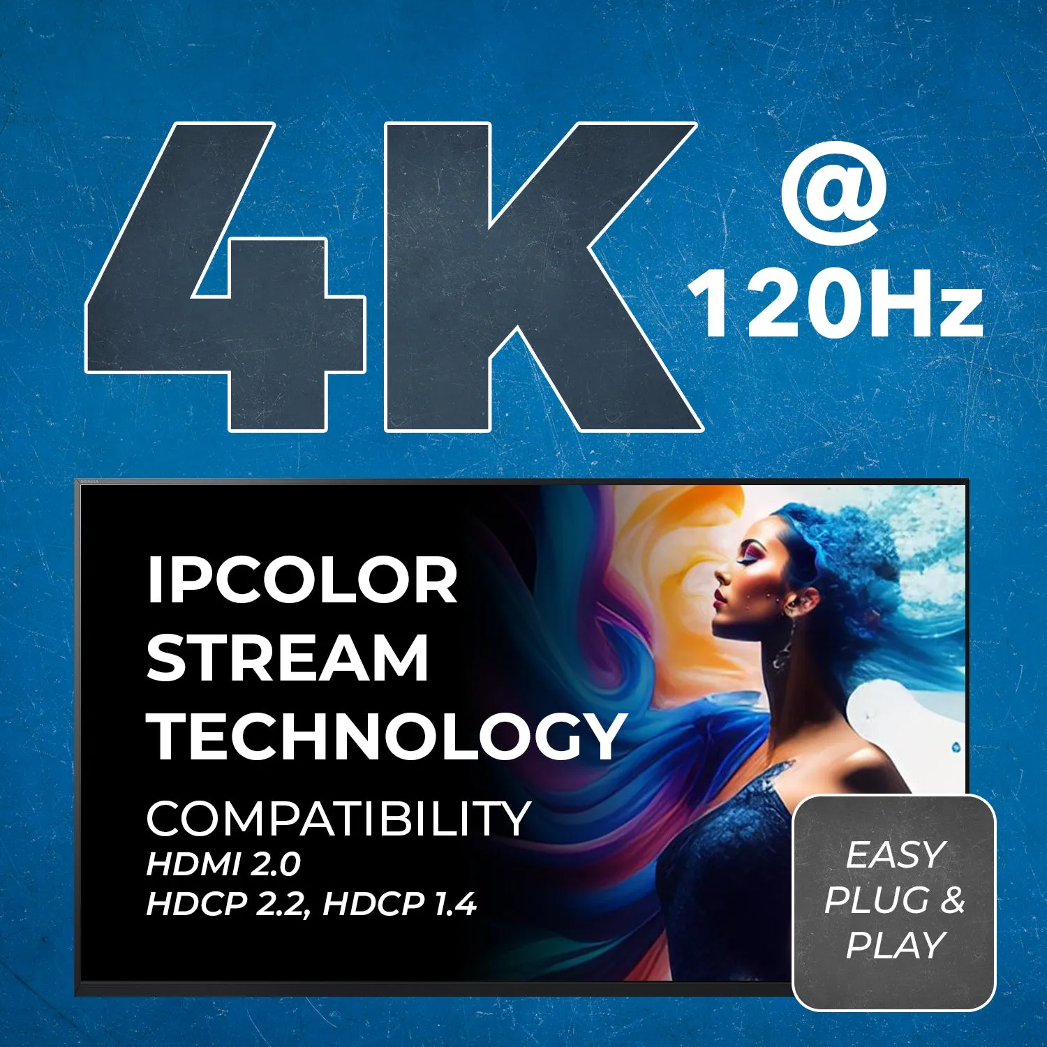 4K@120Hz HDMI Extender Over Cat6 with IR upto 30 Meter (UHD-EX120HZ-K)