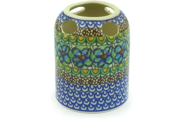 4" Toothbrush Holder - Mardi Gras