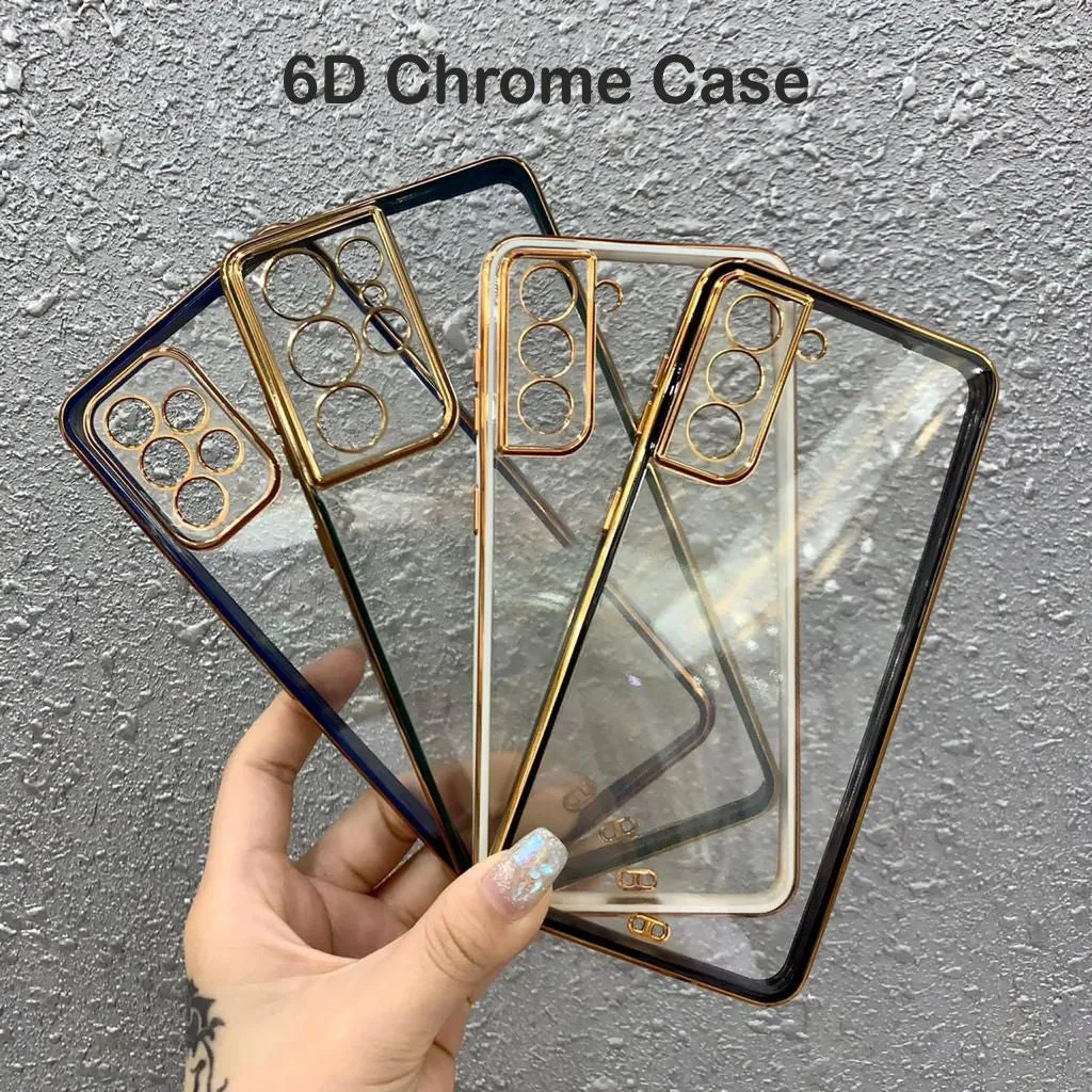 6D Golden Chrome Case For Redmi