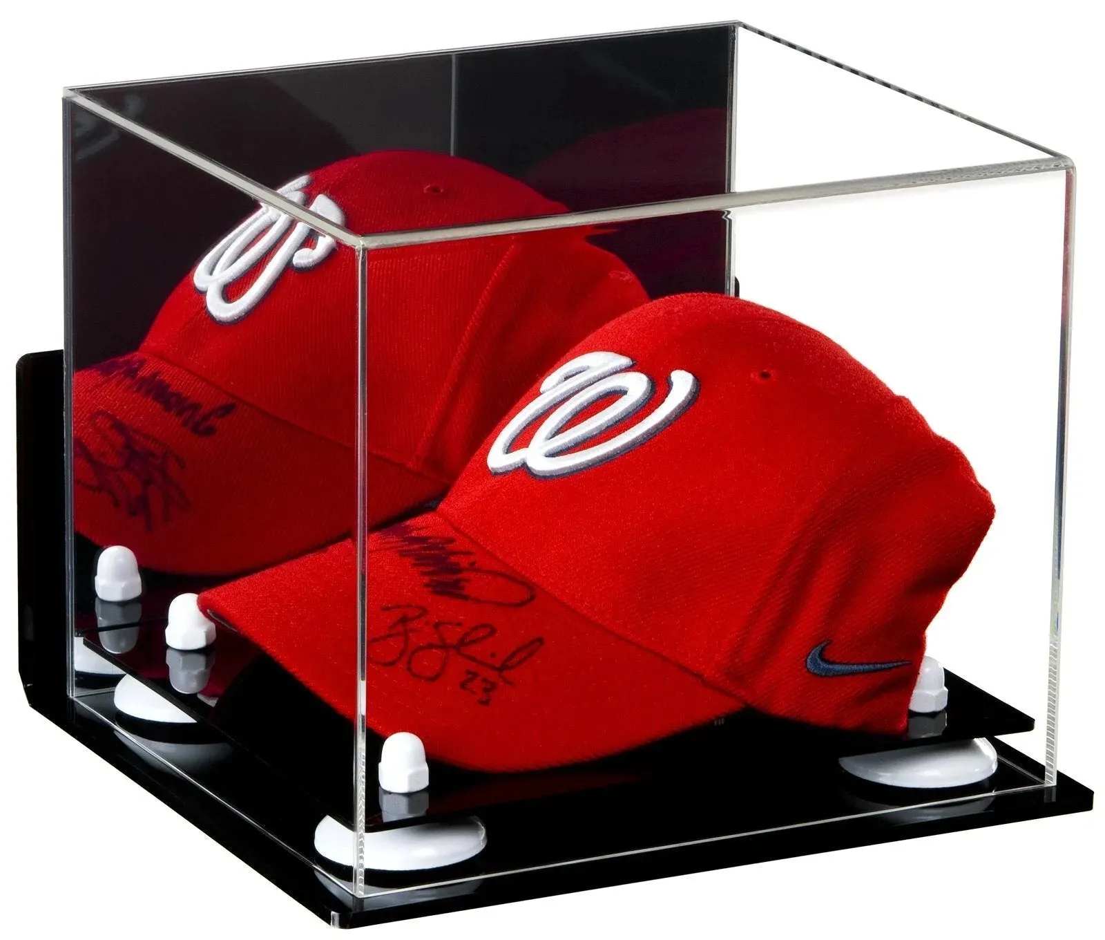 Acrylic Baseball Cap Display Case - Mirror Wall Mounts (V21/A006)