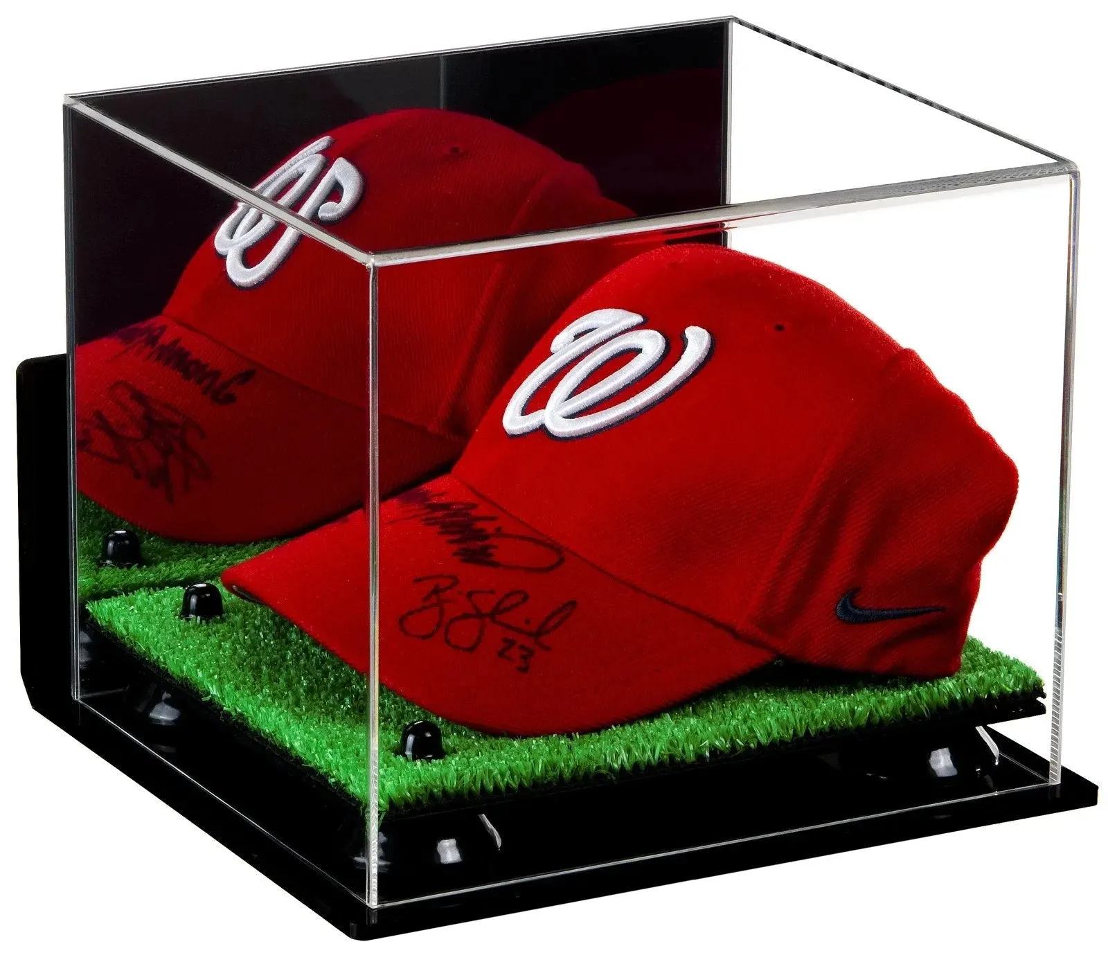 Acrylic Baseball Cap Display Case - Mirror Wall Mounts (V21/A006)