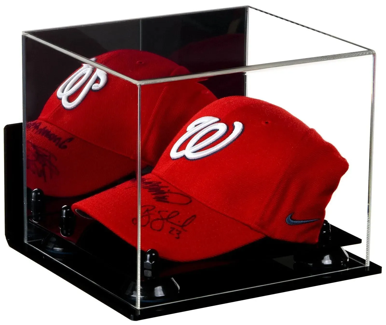 Acrylic Baseball Cap Display Case - Mirror Wall Mounts (V21/A006)