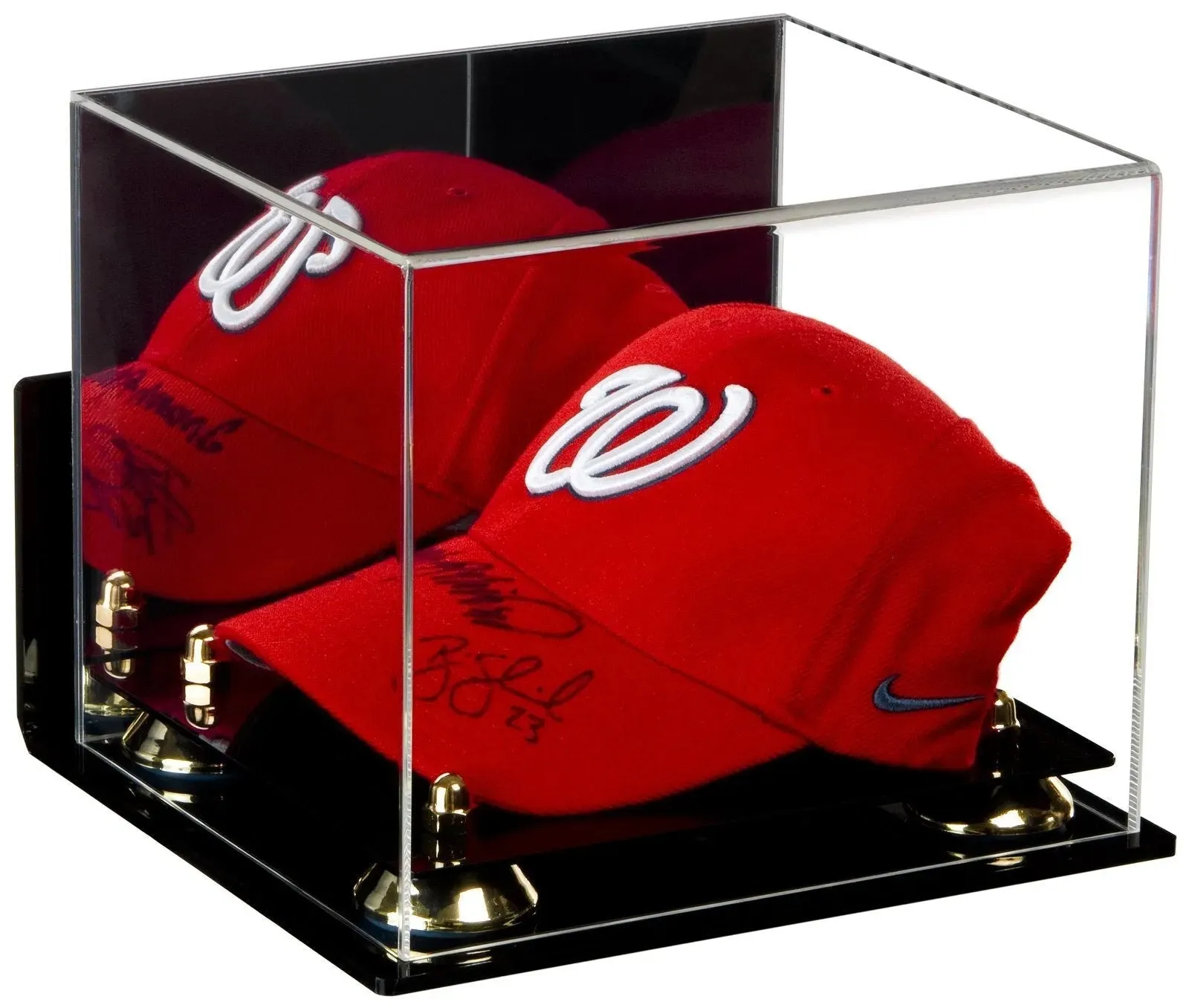 Acrylic Baseball Cap Display Case - Mirror Wall Mounts (V21/A006)