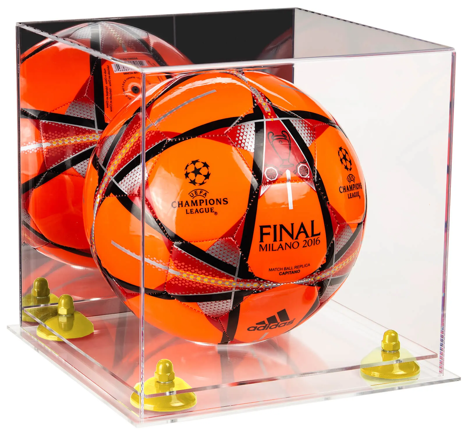 Acrylic Soccer Ball Display Case - Mirror (B02/A027)