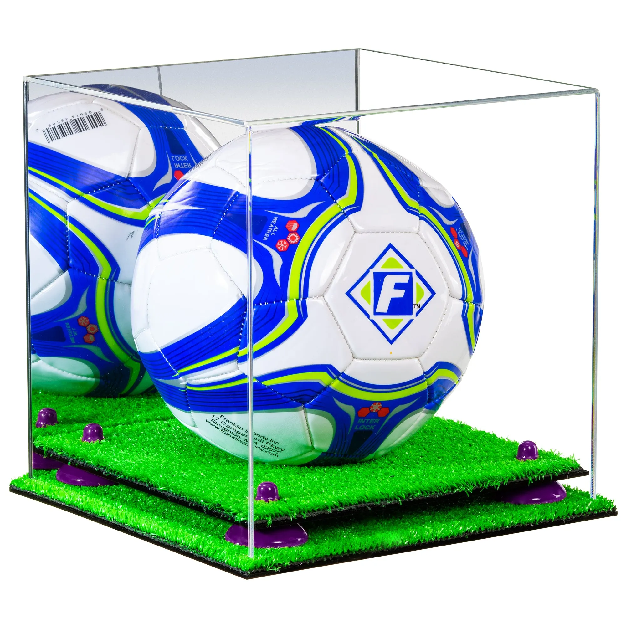 Acrylic Soccer Ball Display Case - Mirror (B02/A027)