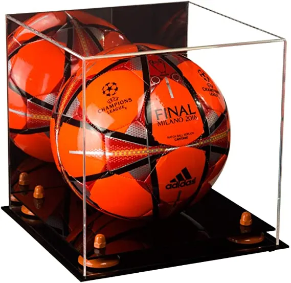 Acrylic Soccer Ball Display Case - Mirror (B02/A027)