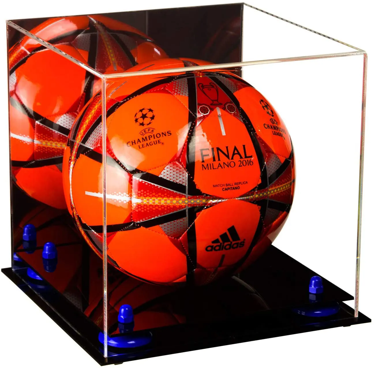 Acrylic Soccer Ball Display Case - Mirror (B02/A027)