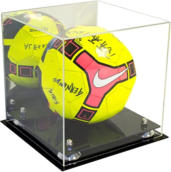 Acrylic Soccer Ball Display Case - Mirror (B02/A027)