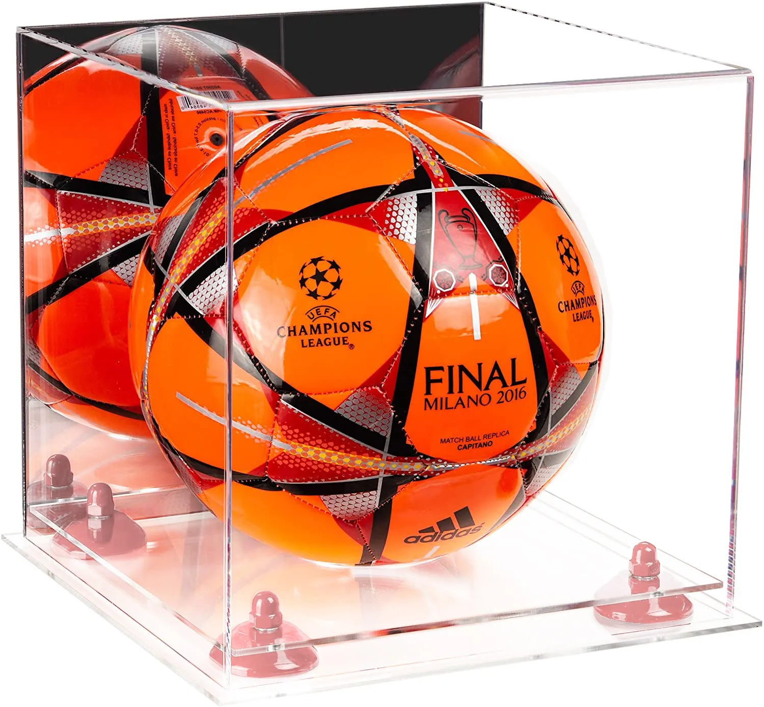 Acrylic Soccer Ball Display Case - Mirror (B02/A027)