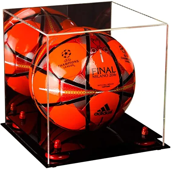 Acrylic Soccer Ball Display Case - Mirror (B02/A027)