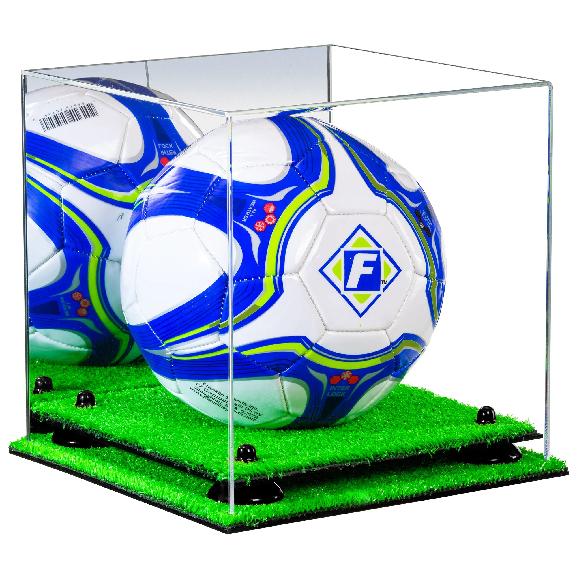 Acrylic Soccer Ball Display Case - Mirror (B02/A027)