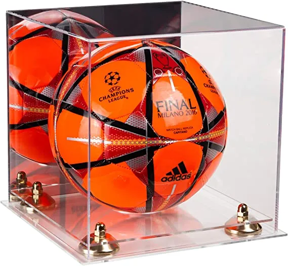 Acrylic Soccer Ball Display Case - Mirror (B02/A027)