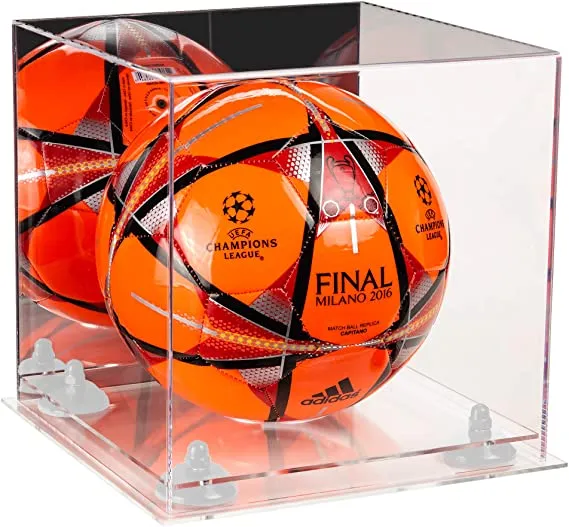 Acrylic Soccer Ball Display Case - Mirror (B02/A027)