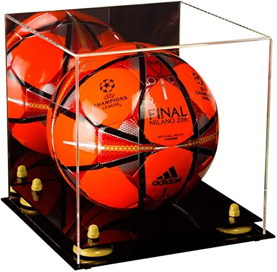 Acrylic Soccer Ball Display Case - Mirror (B02/A027)