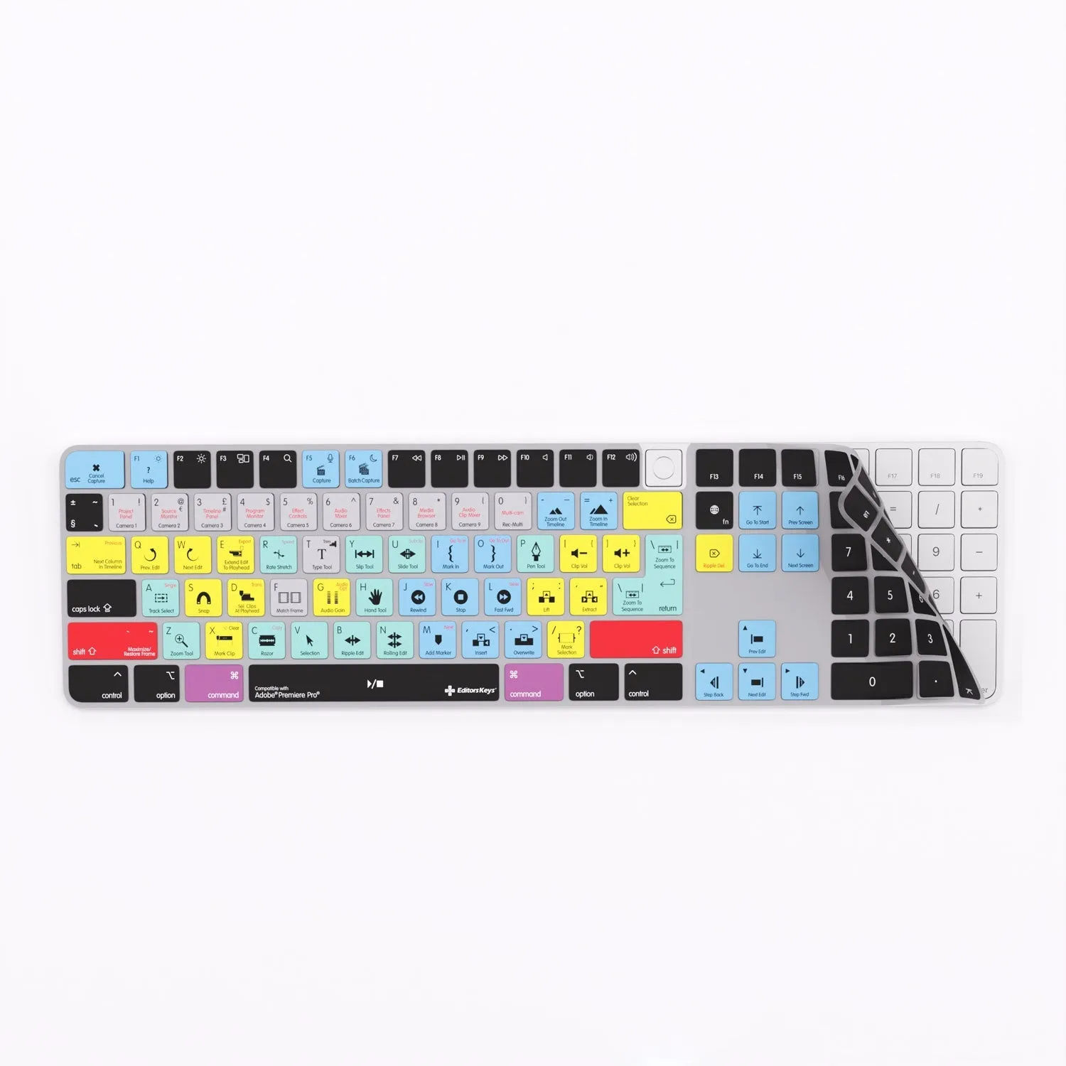 Adobe Premiere Keyboard Covers for MacBook and iMac