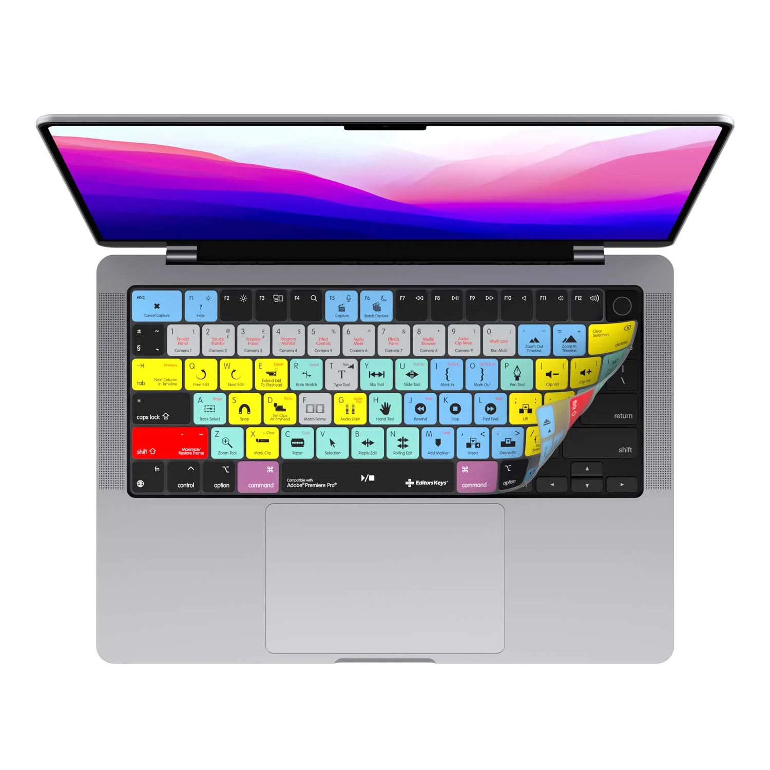 Adobe Premiere Keyboard Covers for MacBook and iMac