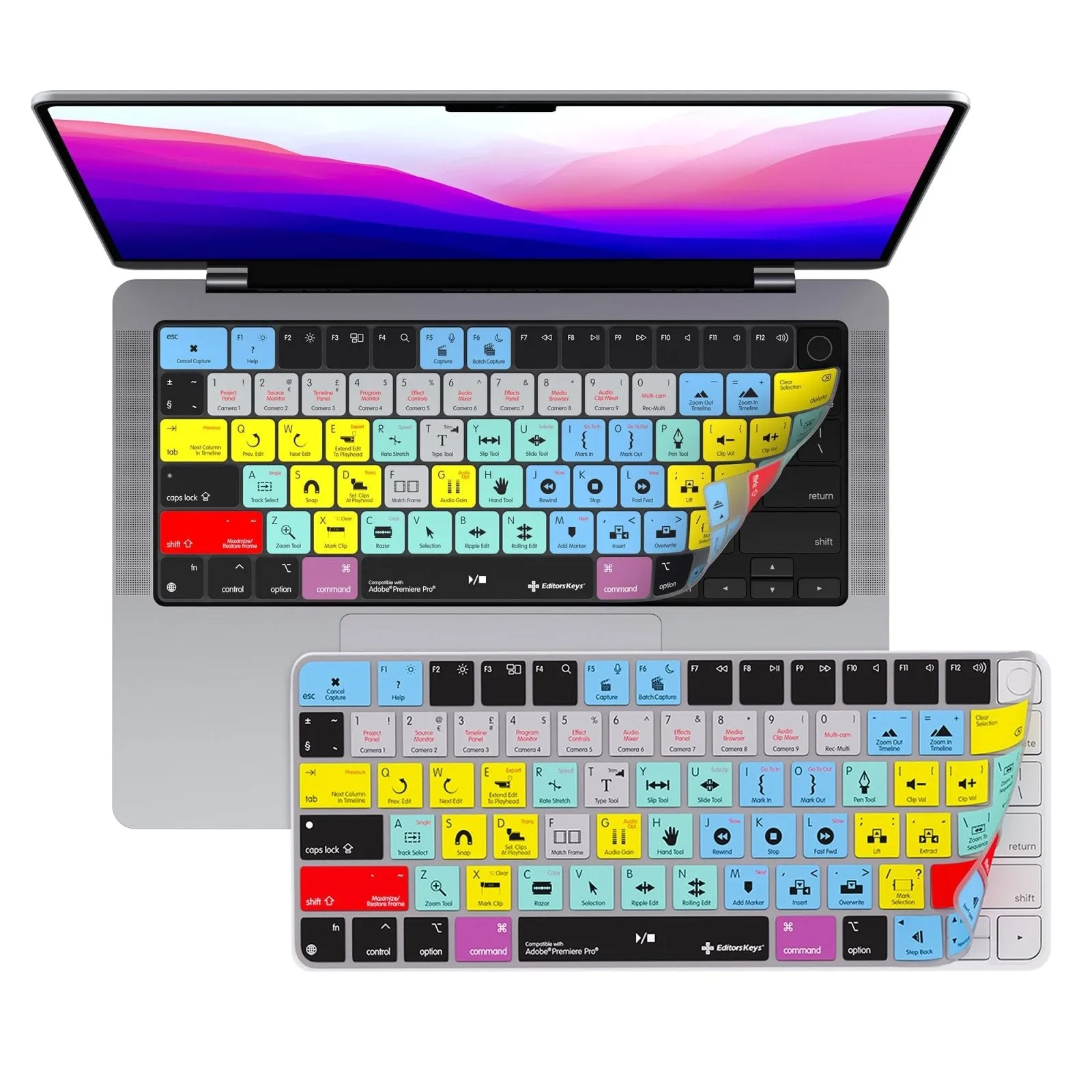 Adobe Premiere Keyboard Covers for MacBook and iMac