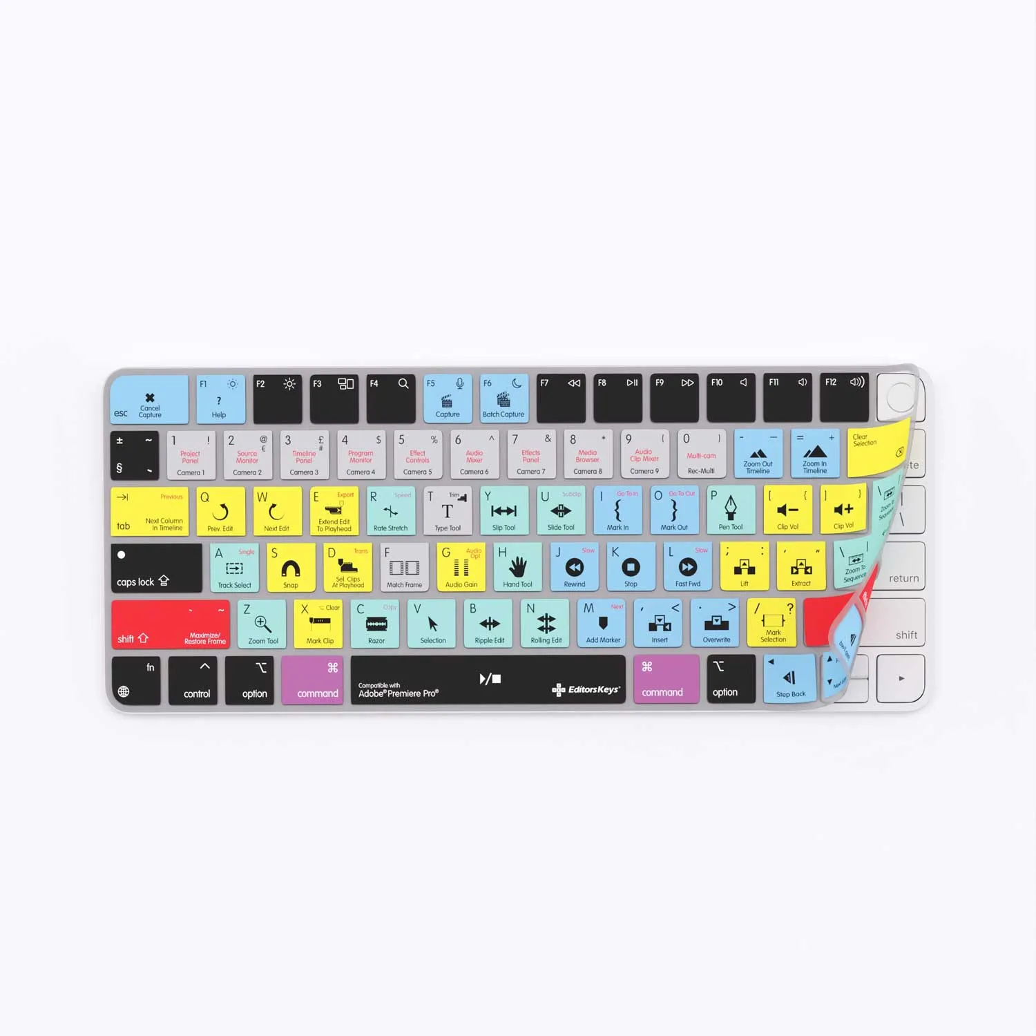 Adobe Premiere Keyboard Covers for MacBook and iMac