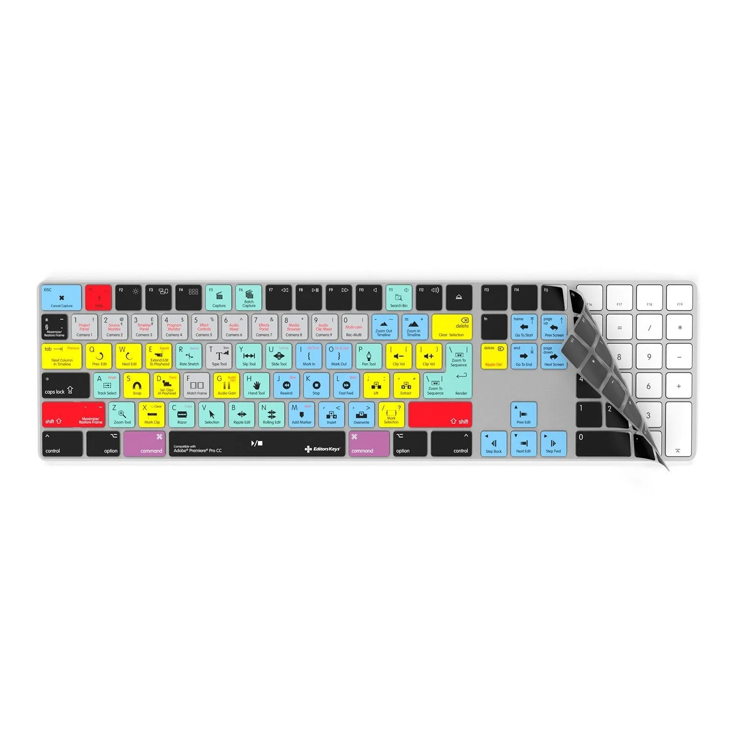 Adobe Premiere Keyboard Covers for MacBook and iMac