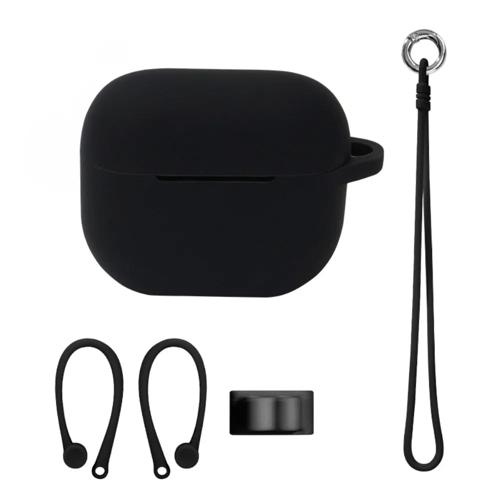 AirPods 3 silicone protector storage case with accessories - Black