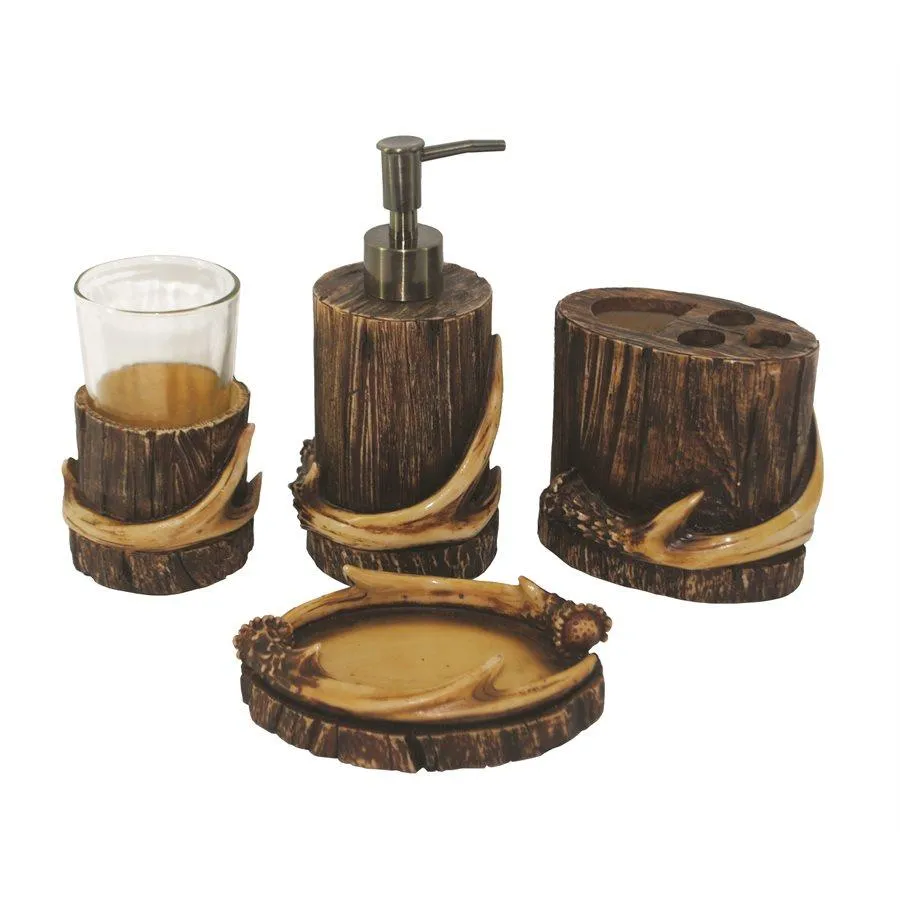 Antler 4PC Bath Countertop Accessory Set