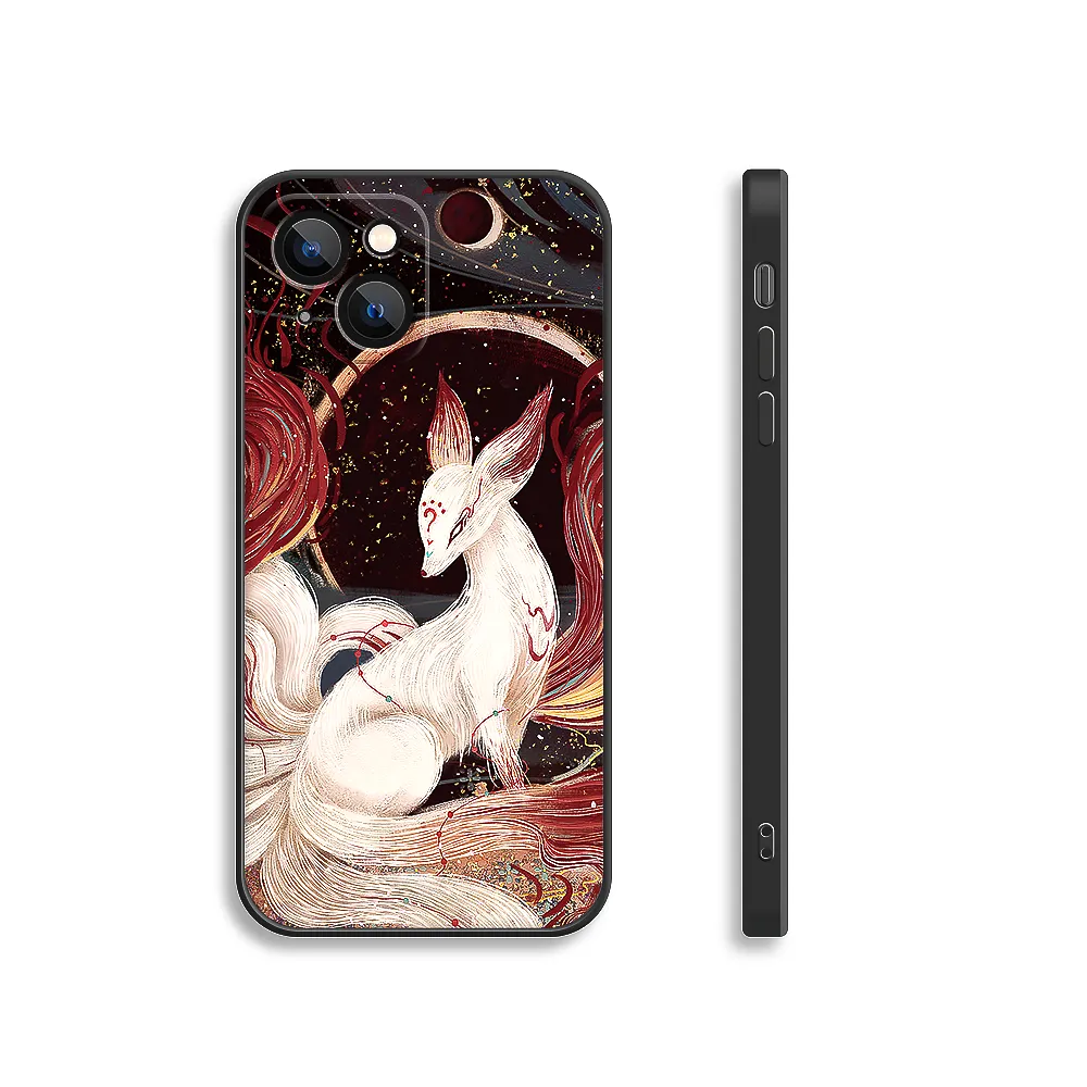 Apple iPhone Series Nine-Tailed Fox Silicone Phone Case