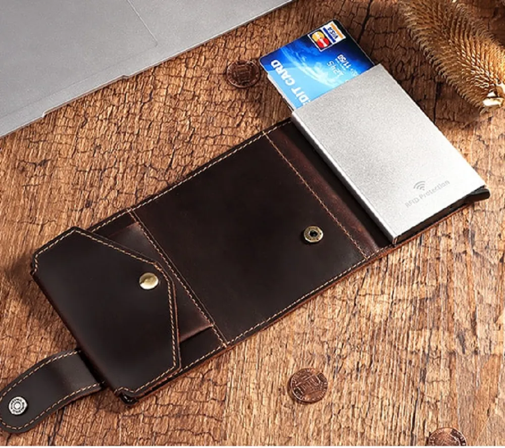 Auto Retractable RFID Blocking Card Wallet BLXCK NORWAY™