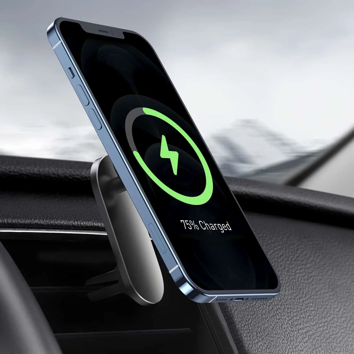 Baseus Big Energy Car Mount Wireless Charger - Black