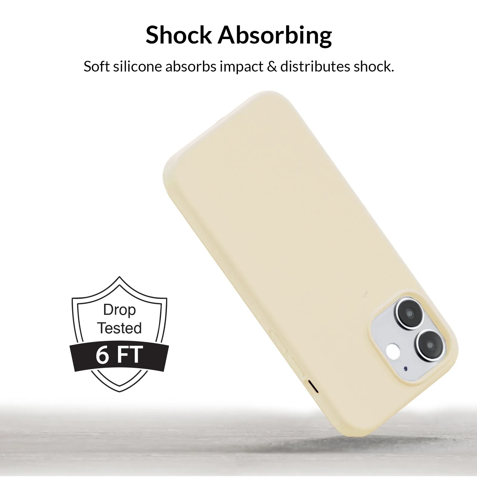 Beige Silicone iPhone Case