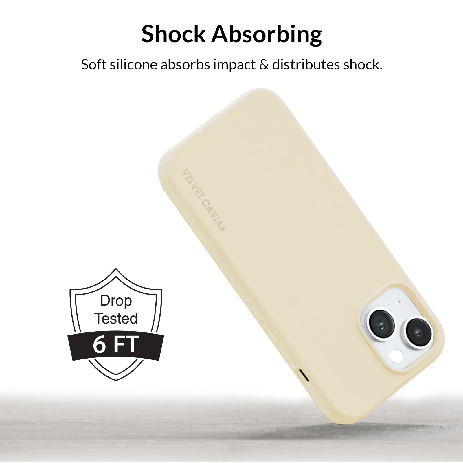 Beige Silicone iPhone Case