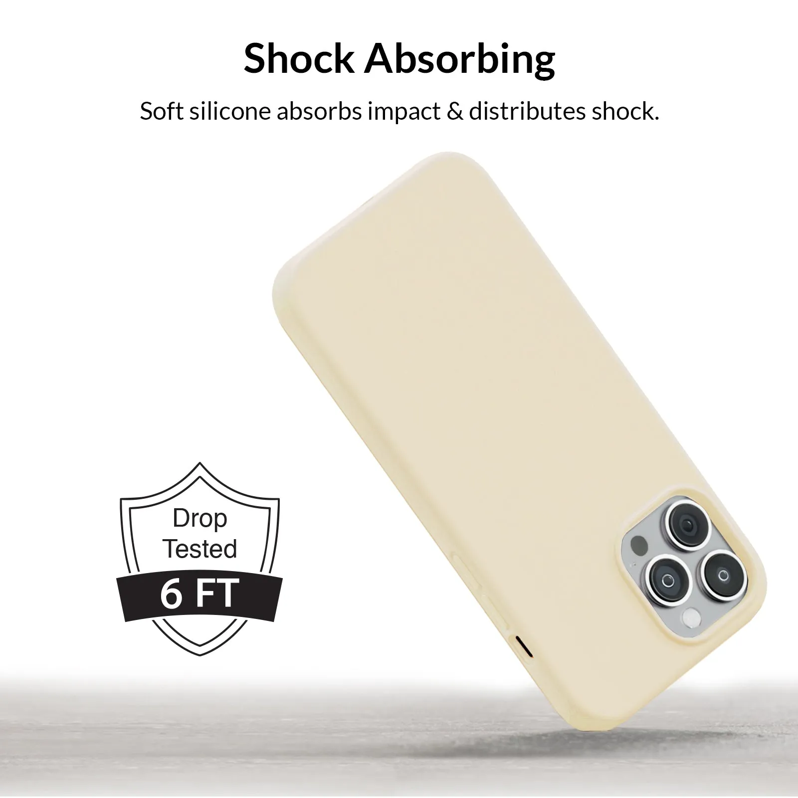 Beige Silicone iPhone Case