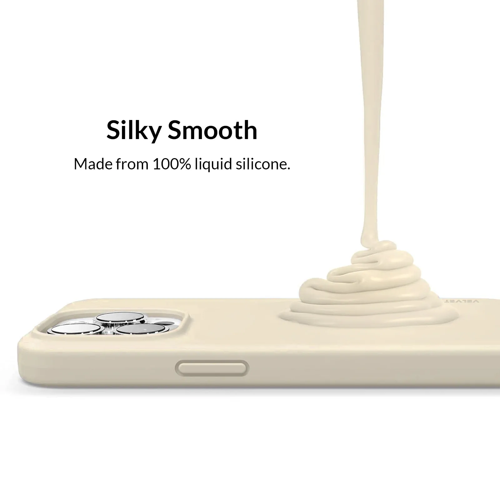 Beige Silicone iPhone Case