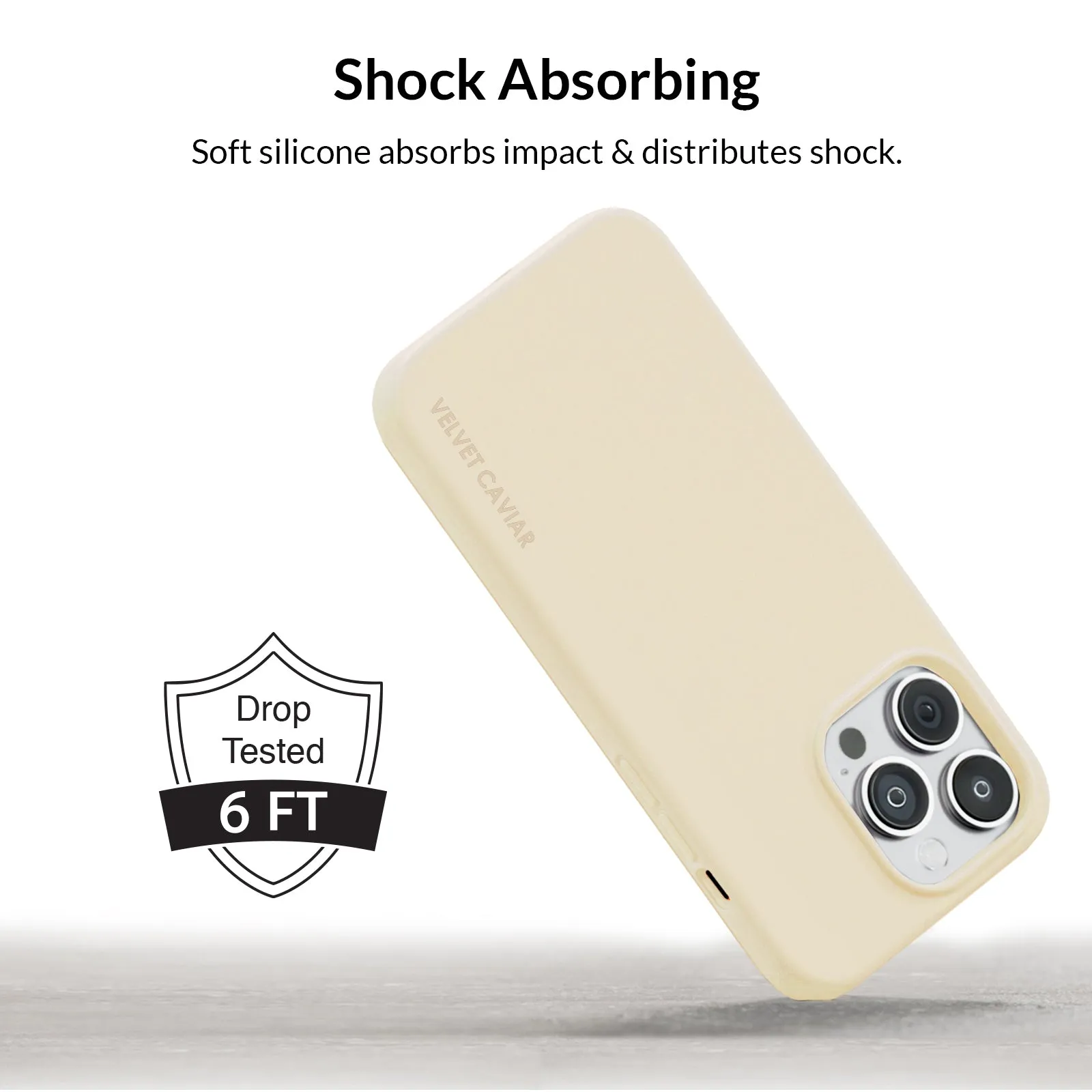 Beige Silicone iPhone Case