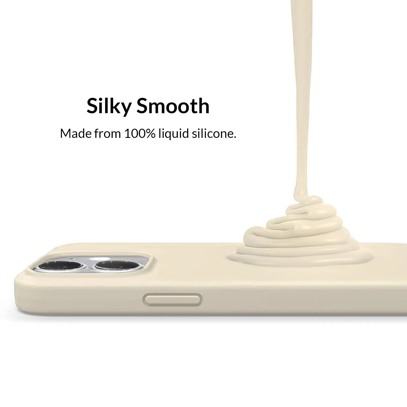 Beige Silicone iPhone Case