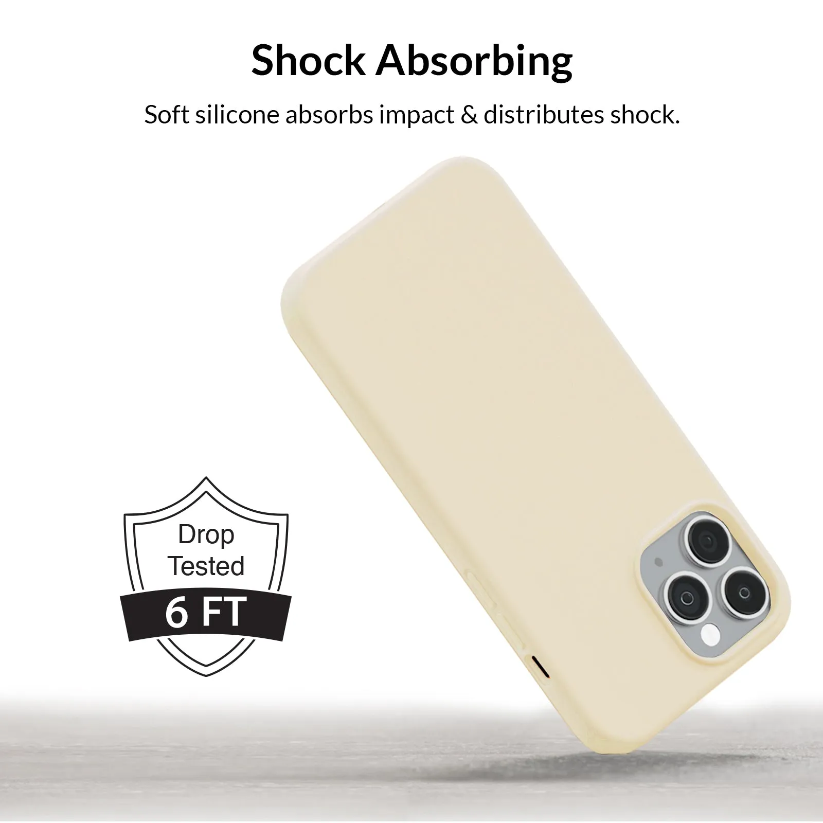 Beige Silicone iPhone Case