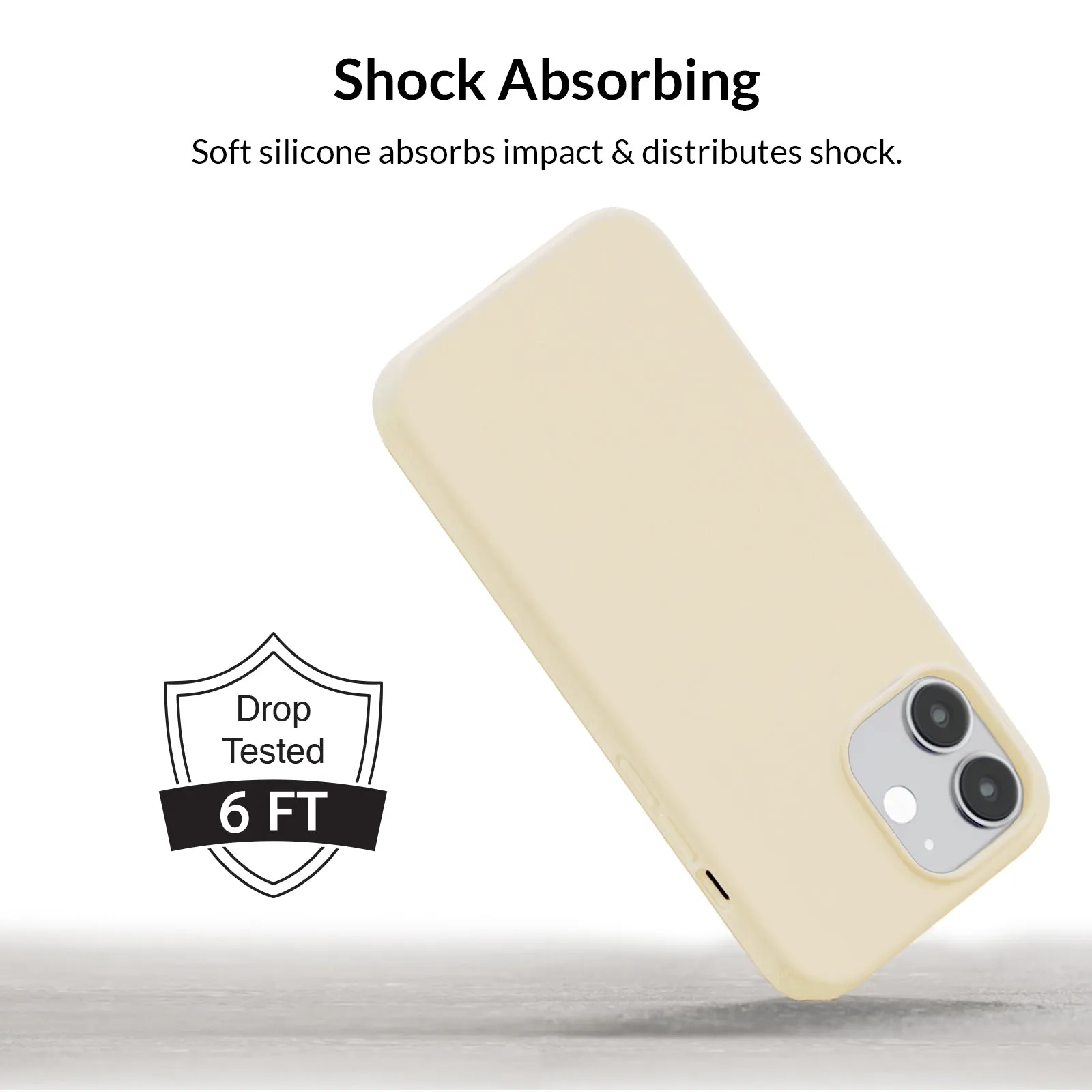 Beige Silicone iPhone Case