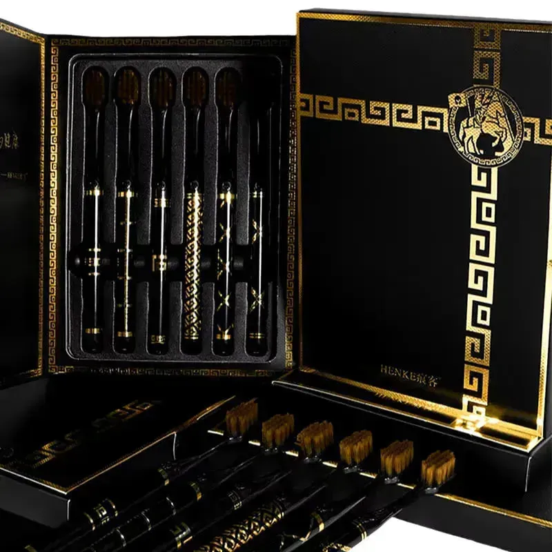 Black Gold Luxury Toothbrush Set