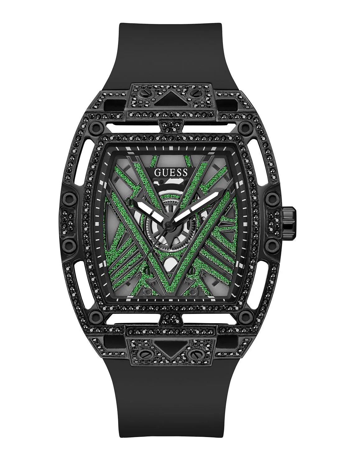 Black Legend Silicone Glitz Watch