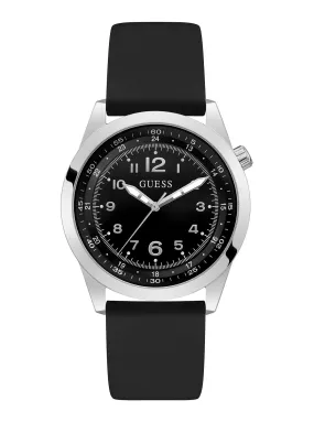 Black Silver Max Silicone Watch