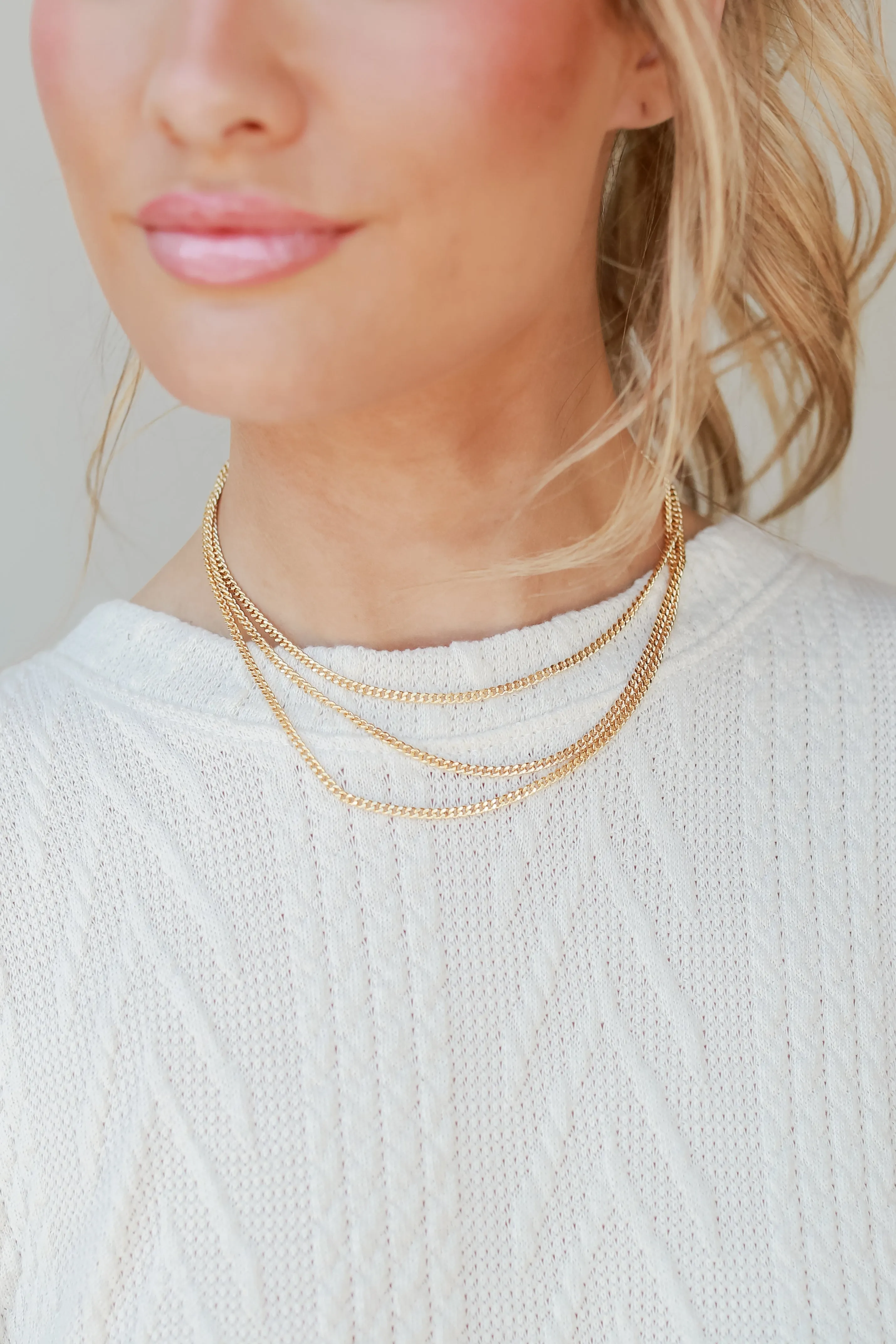 Blake Gold Layered Chain Necklace