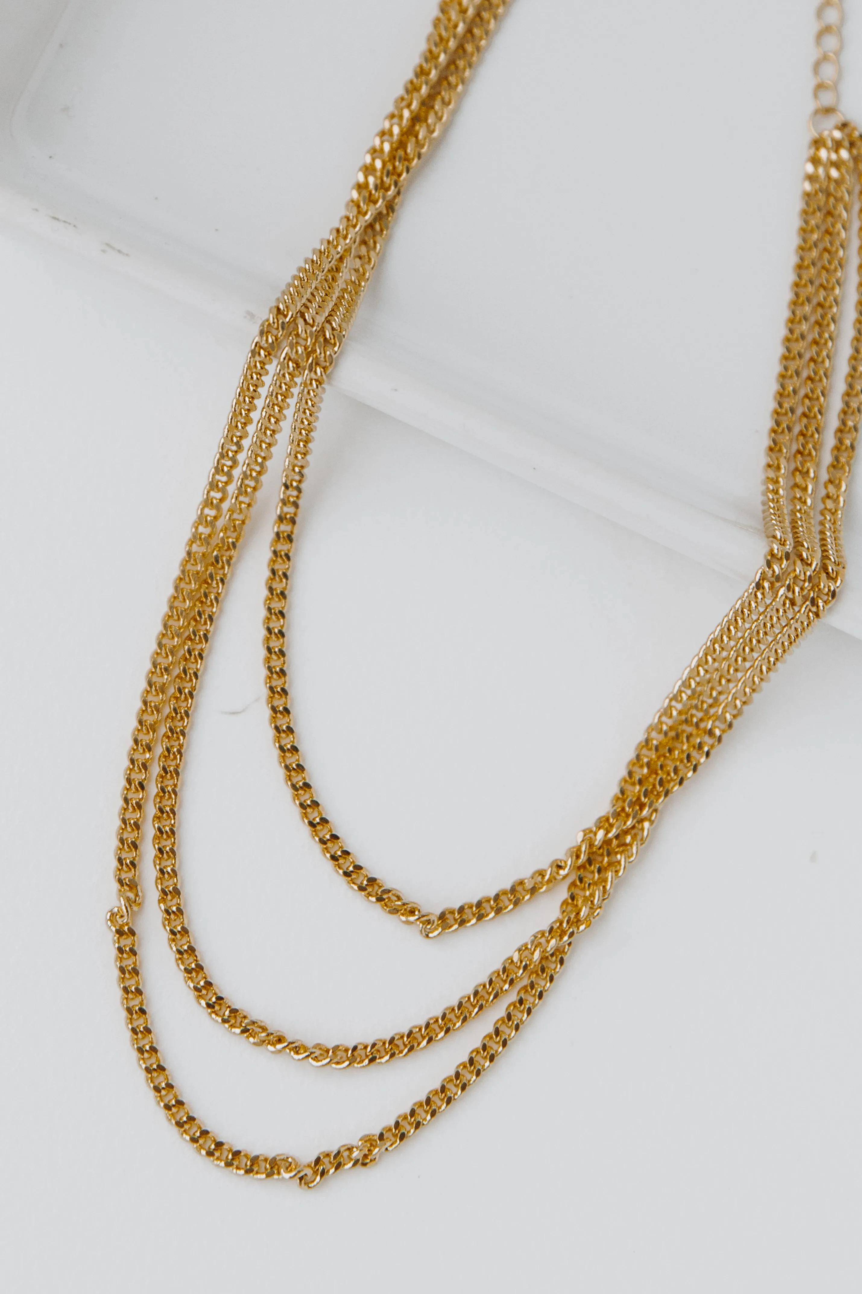 Blake Gold Layered Chain Necklace