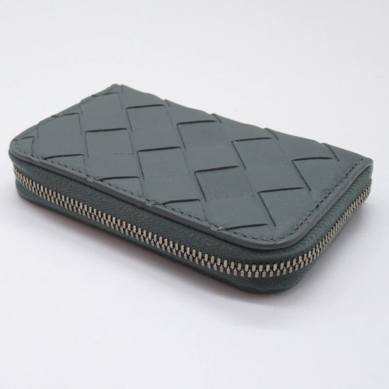 Bottega Veneta Leather Intrecciato Coin Case