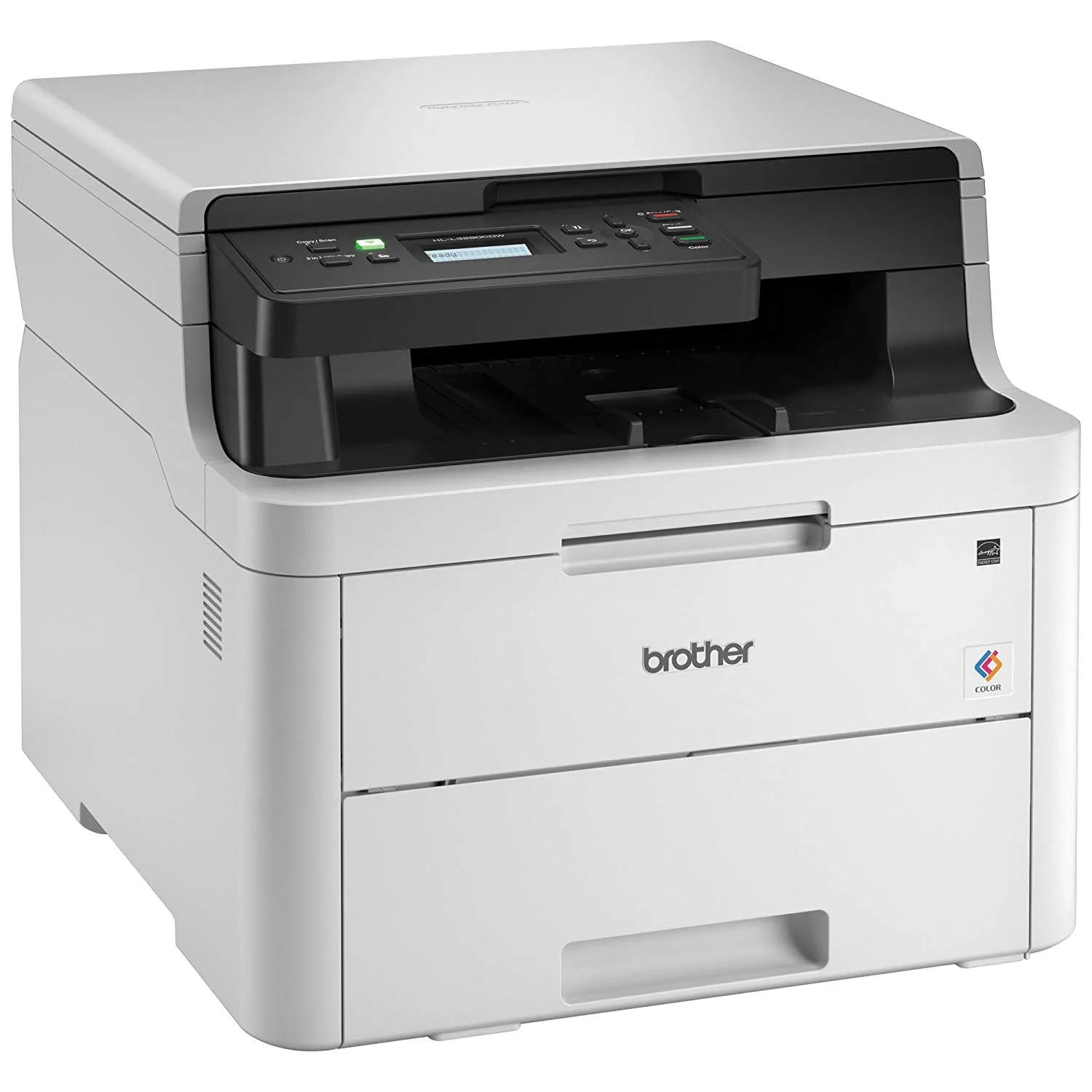 Brother HL-L3290CDW Compact Digital Color Printer, Convenient Flatbed Copy & Scan, 512MB Memory, Wireless Printing, Duplex Printing - HL-L3290CDW